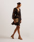 BURSAN-Tops-Cropped Top With Puff Sleeve- Ted Baker Romania